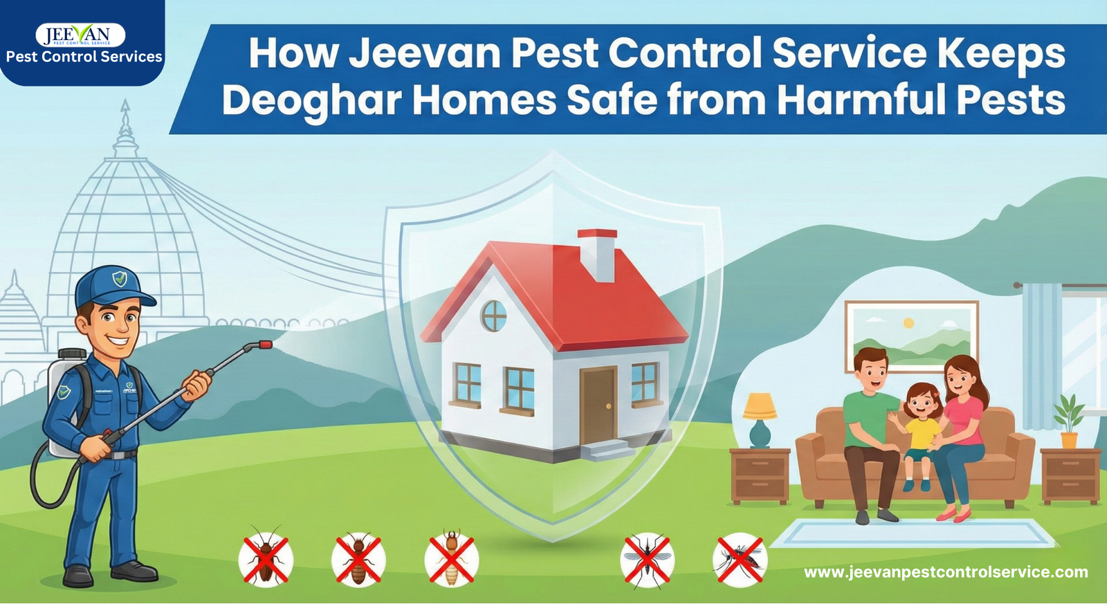 How Jeevan Pest Control Keeps Deoghar Homes Safe from Harmful Pests